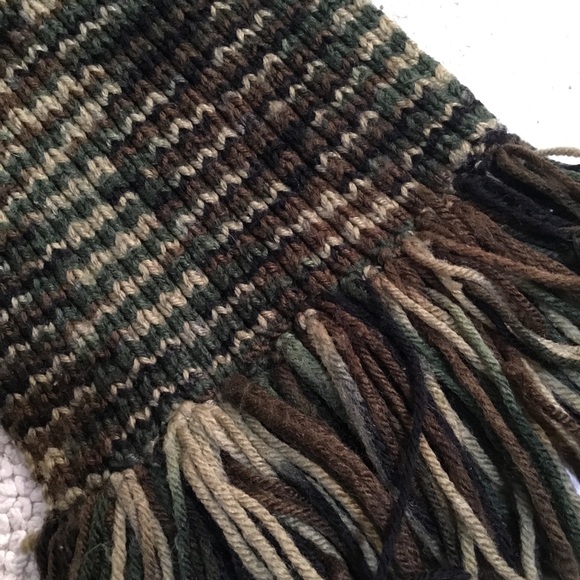 Unisex Handmade Camo Colored Scarf 60 inches - Picture 2 of 6